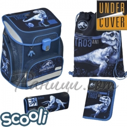 UnderCover Scooli Tyrannosaurus Ученическа раница с аксесоари 29491